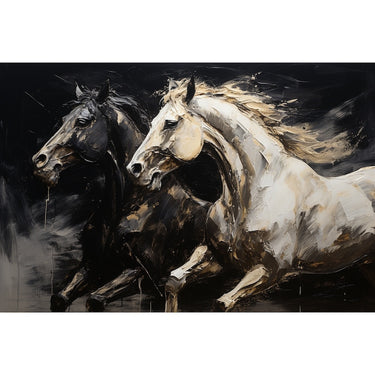 tableaux chevaux stylises
